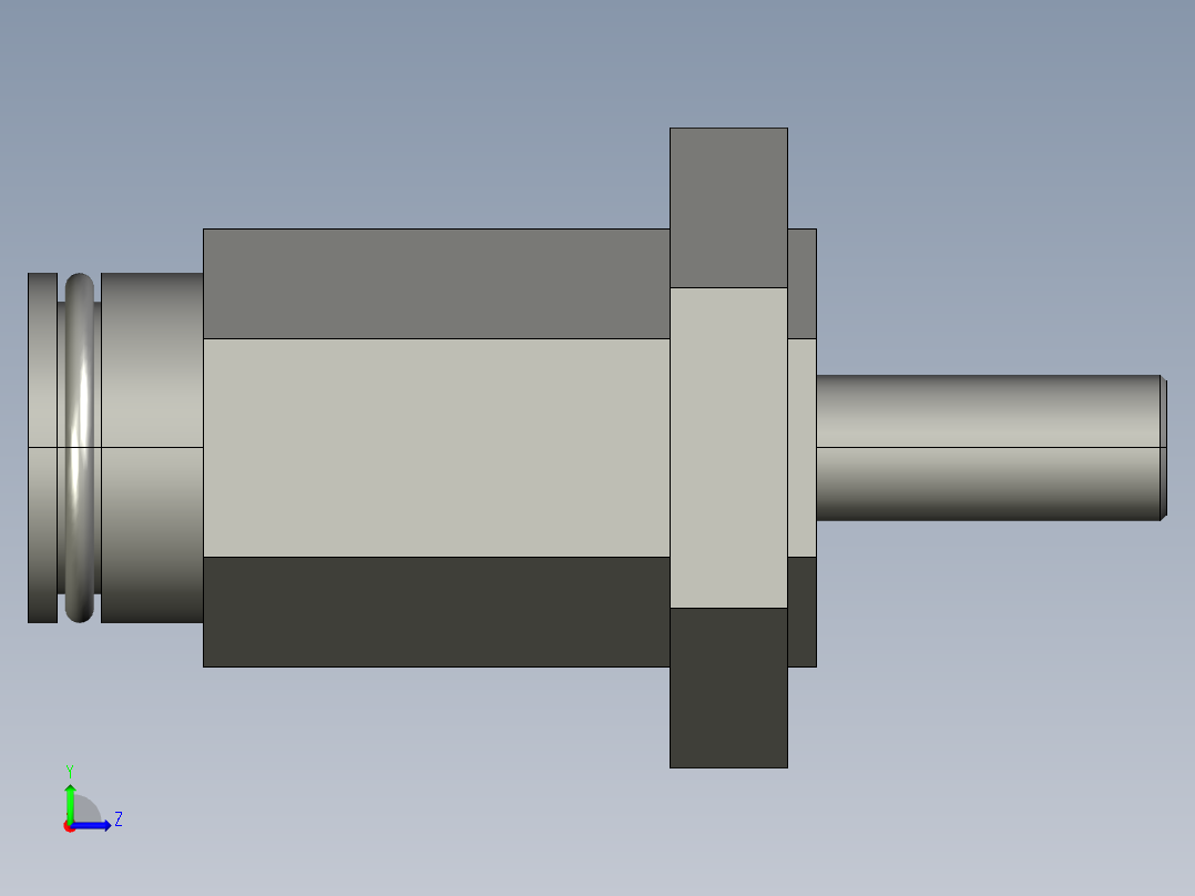 微型单动针型外螺纹单作用迷你小气缸A_CJPB10-10-H6-B左视图