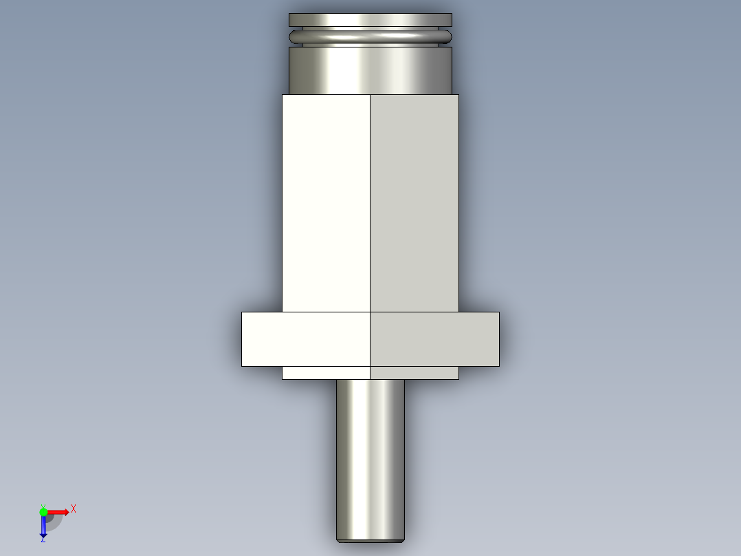 微型单动针型外螺纹单作用迷你小气缸A_CJPB10-10-H6-B俯视图