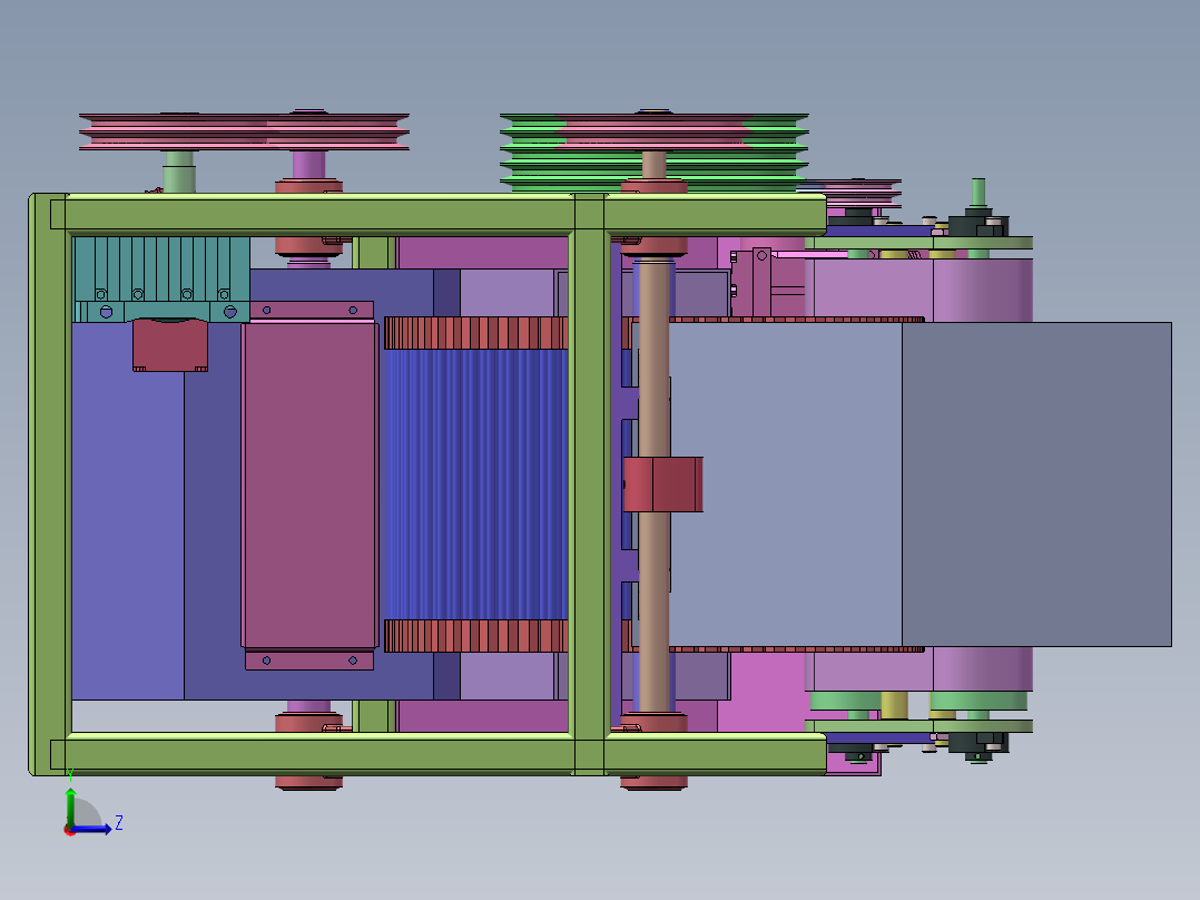 竹筷成型机   sw16可编辑左视图