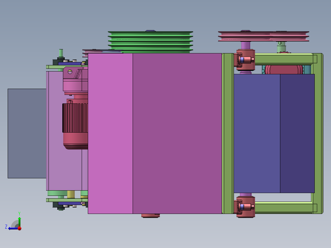 竹筷成型机   sw16可编辑右视图