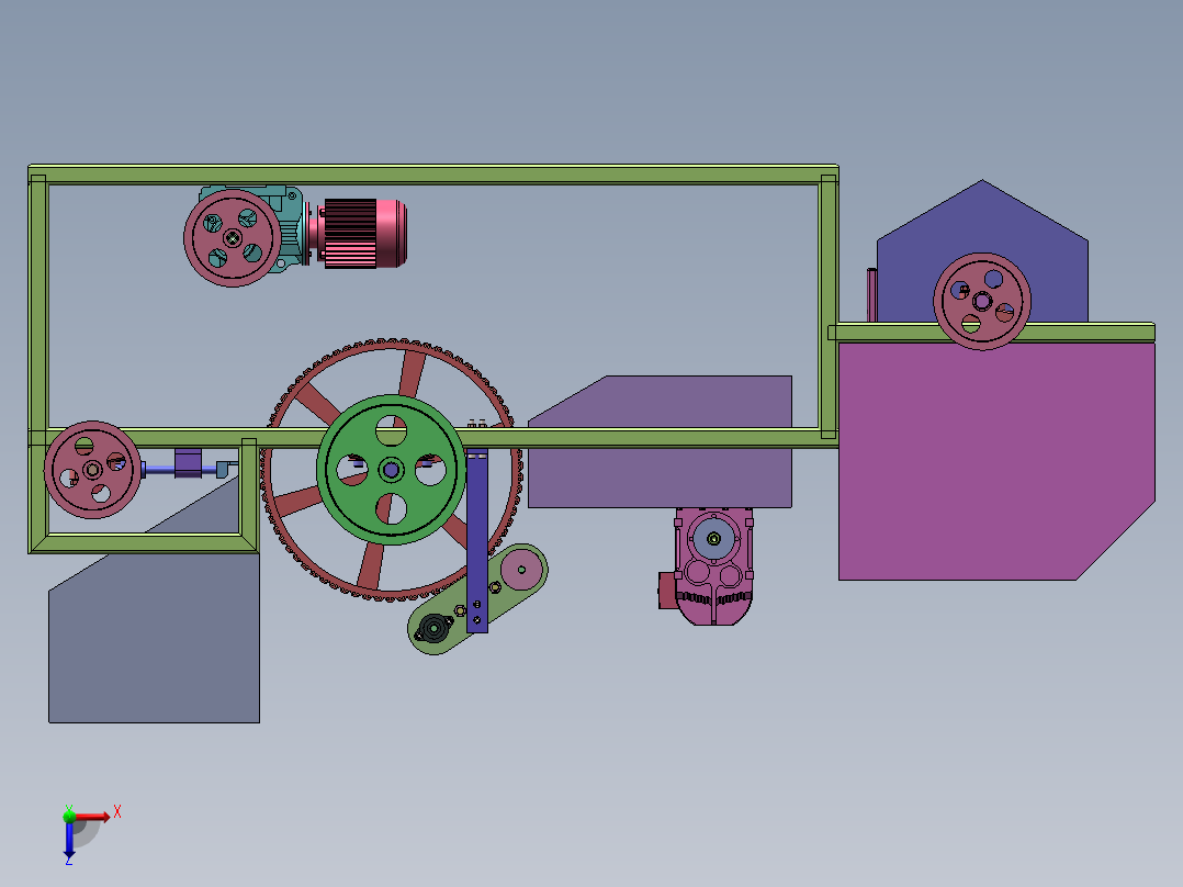 竹筷成型机   sw16可编辑俯视图