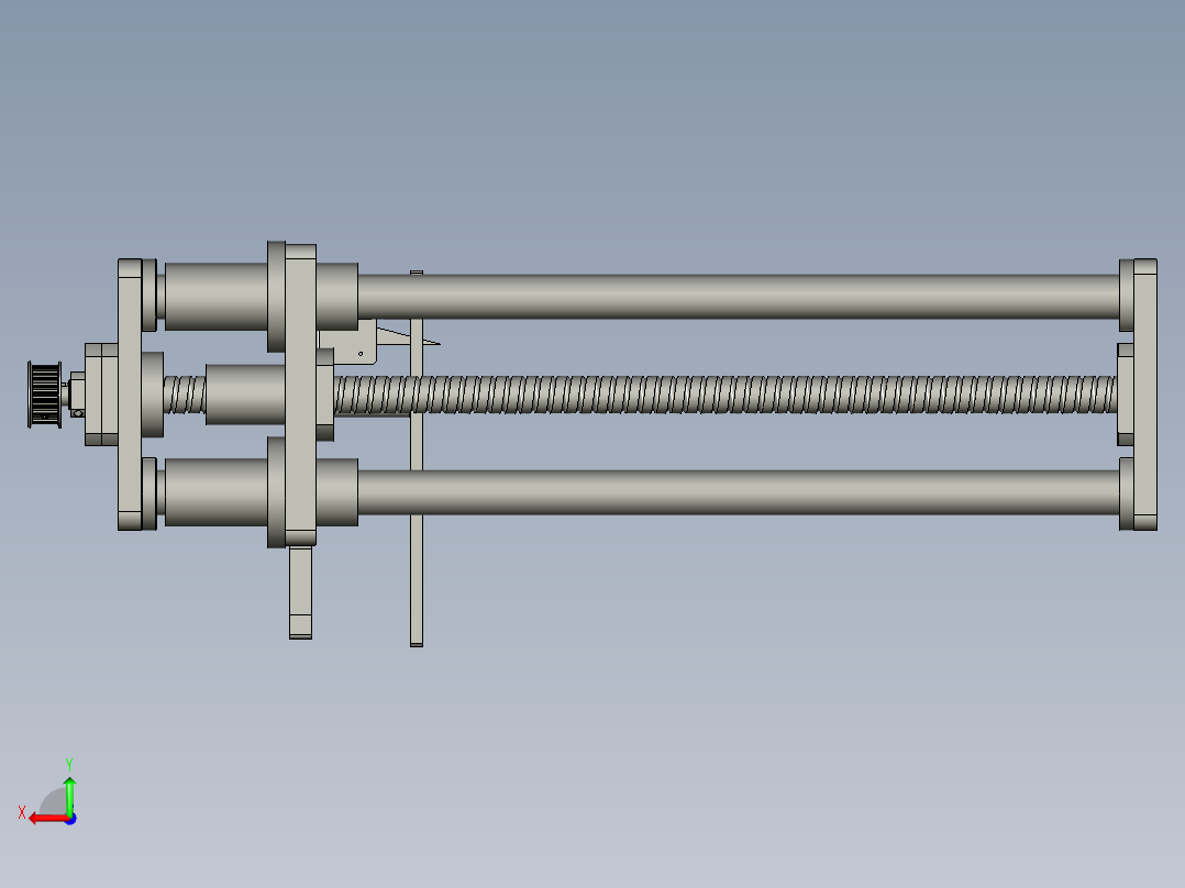 tray盘升降台丝杆模组-V20-V20后视图