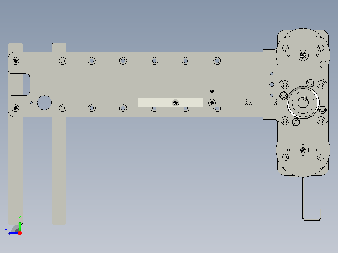 tray盘升降台丝杆模组-V20-V20右视图