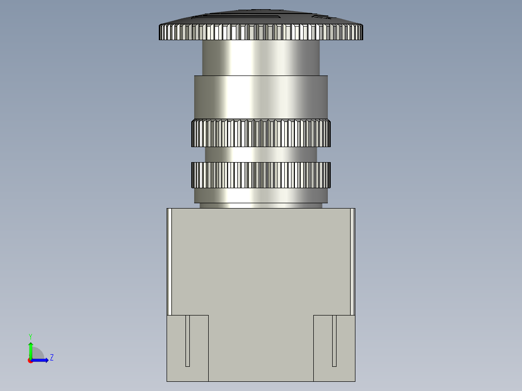 22_紧停按钮(短型)左视图