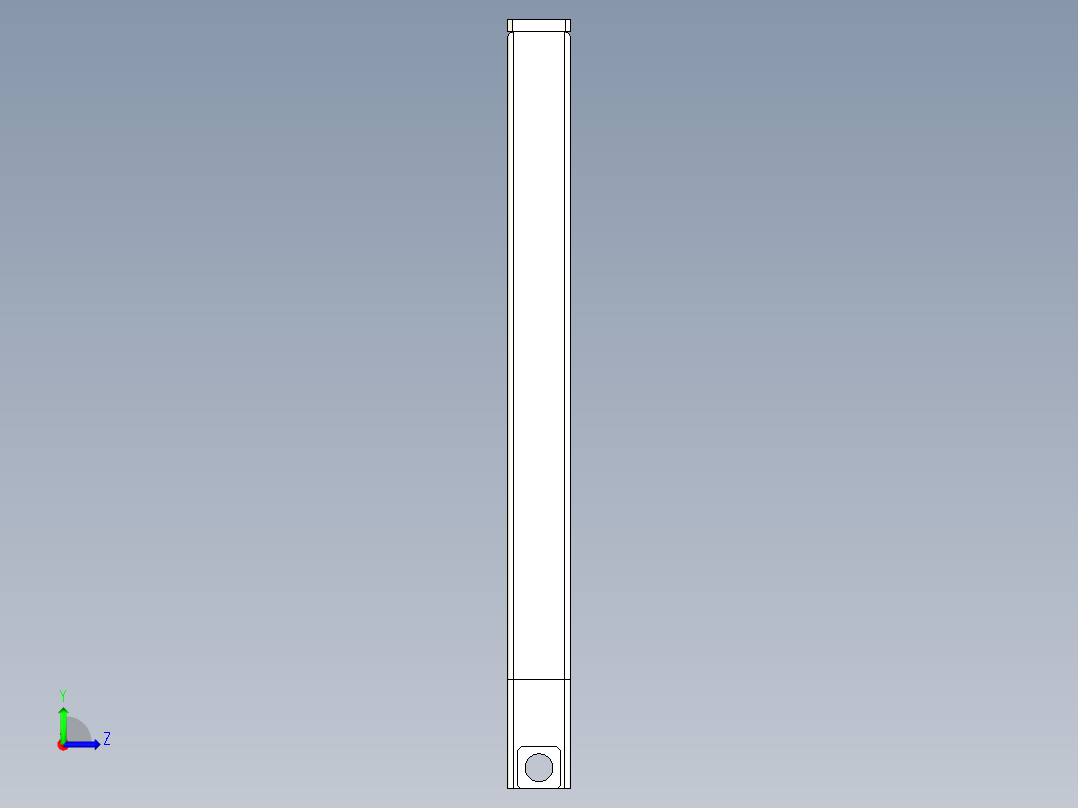 50方管-非标牵引脱钩-可编辑左视图