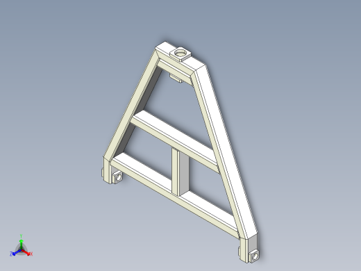 50方管-非标牵引脱钩-可编辑正等轴测缩略图