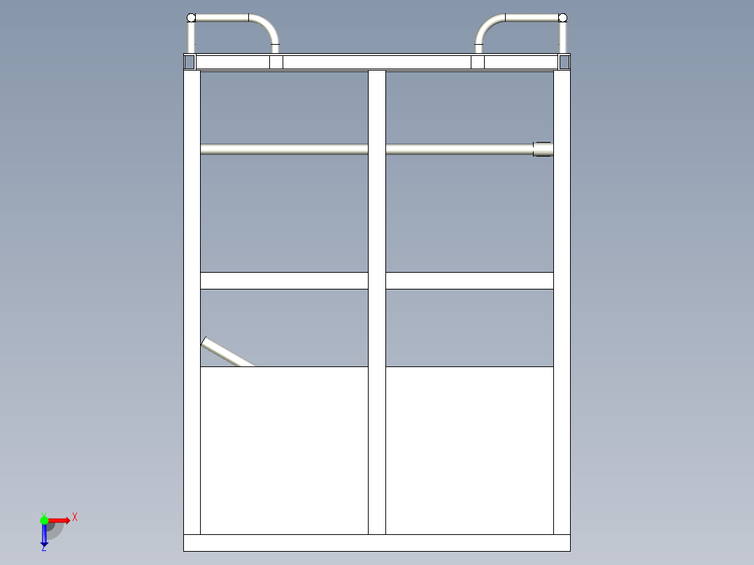 B柱内部器具俯视图