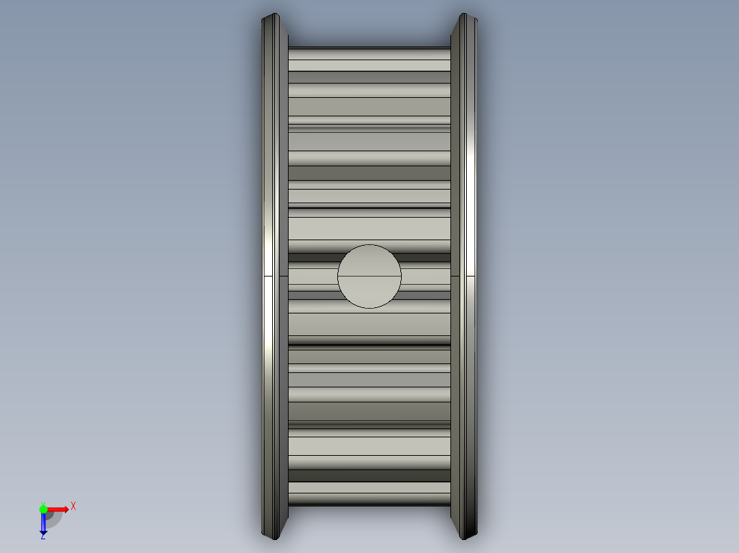 同步轮15XL031BF俯视图