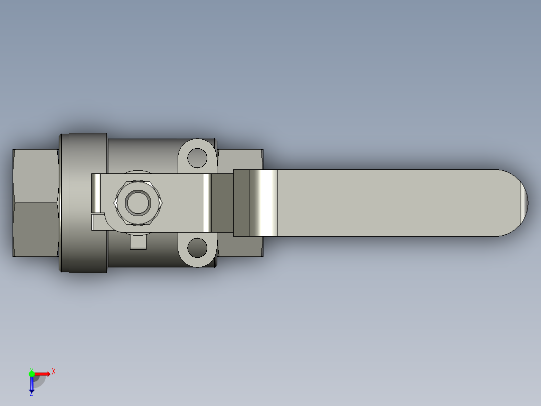 BSCSF20A不锈钢球阀俯视图