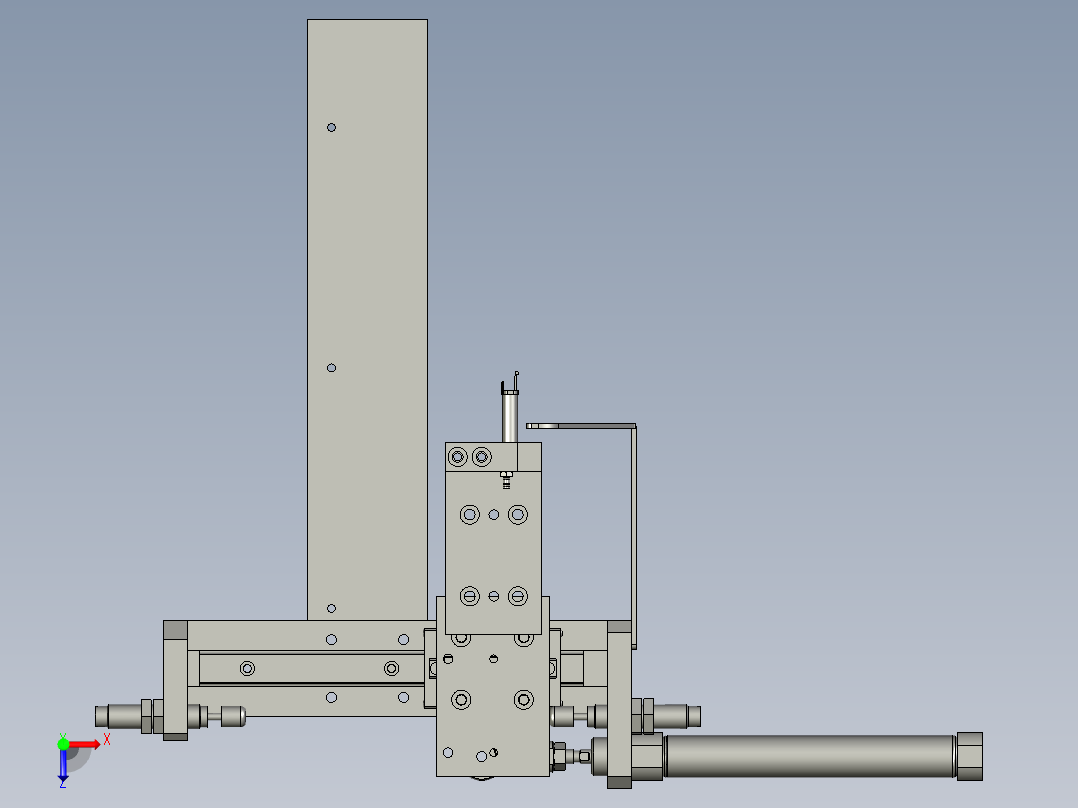 内卡爪抓取组件(Y)俯视图