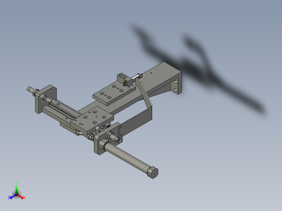 内卡爪抓取组件(Y)正等轴测图