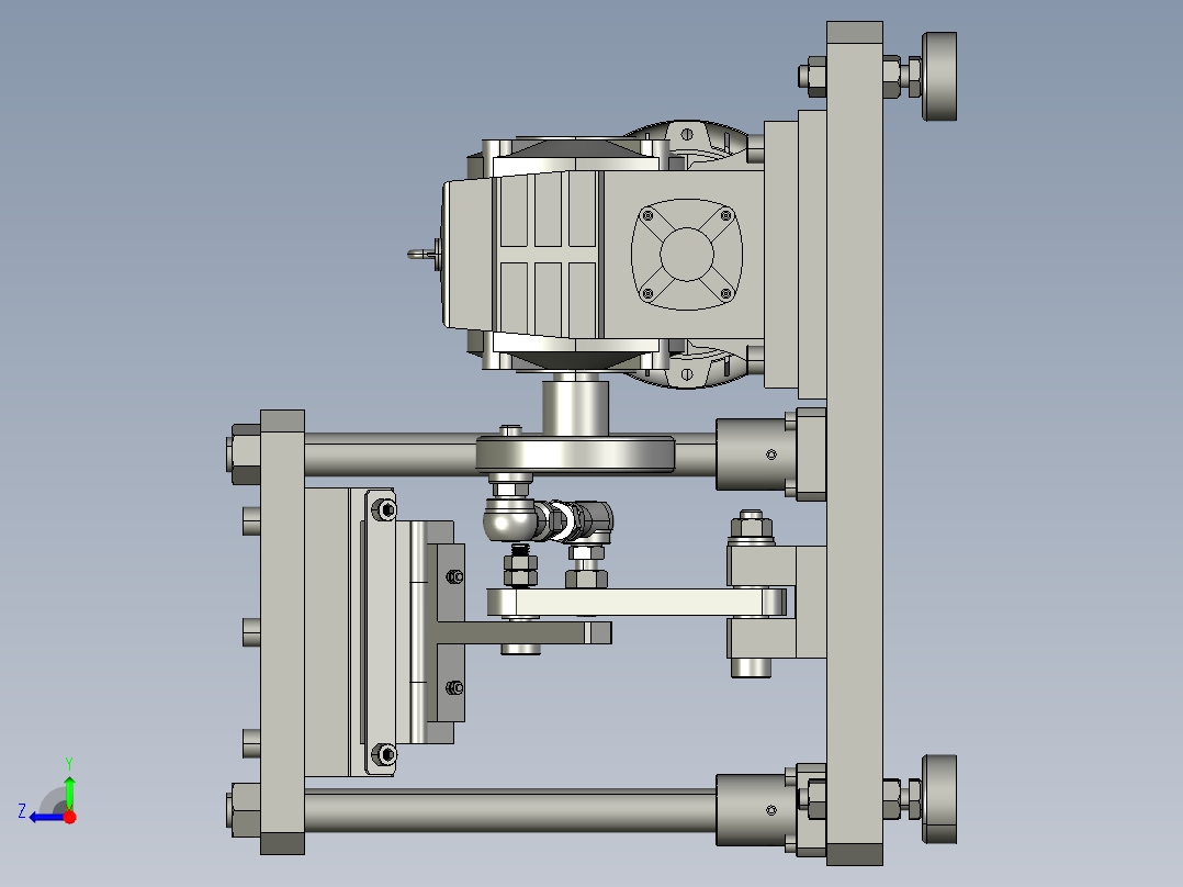 多功能合页强度测试工作台右视图