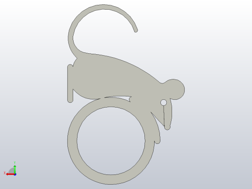 生肖钥匙扣之子鼠后视缩略图