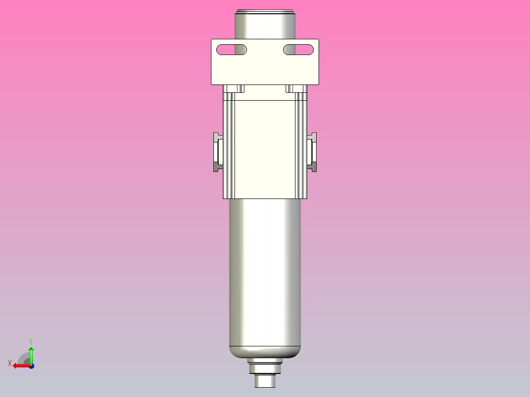 GPFR调压精密过滤器后视图