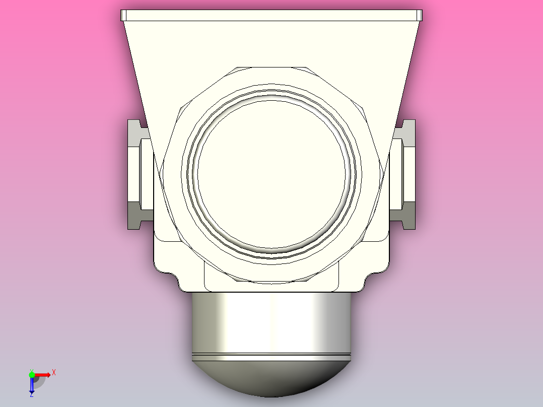 GPFR调压精密过滤器俯视图