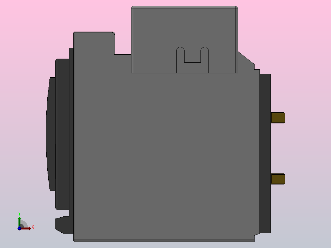 MT40 4极抽屉式[断路器MT40 3级抽屉式（水平后连接）]右视图