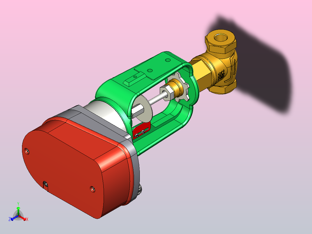 比例气动阀主视图