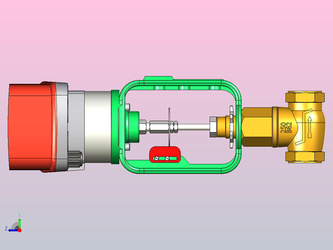 比例气动阀右视图
