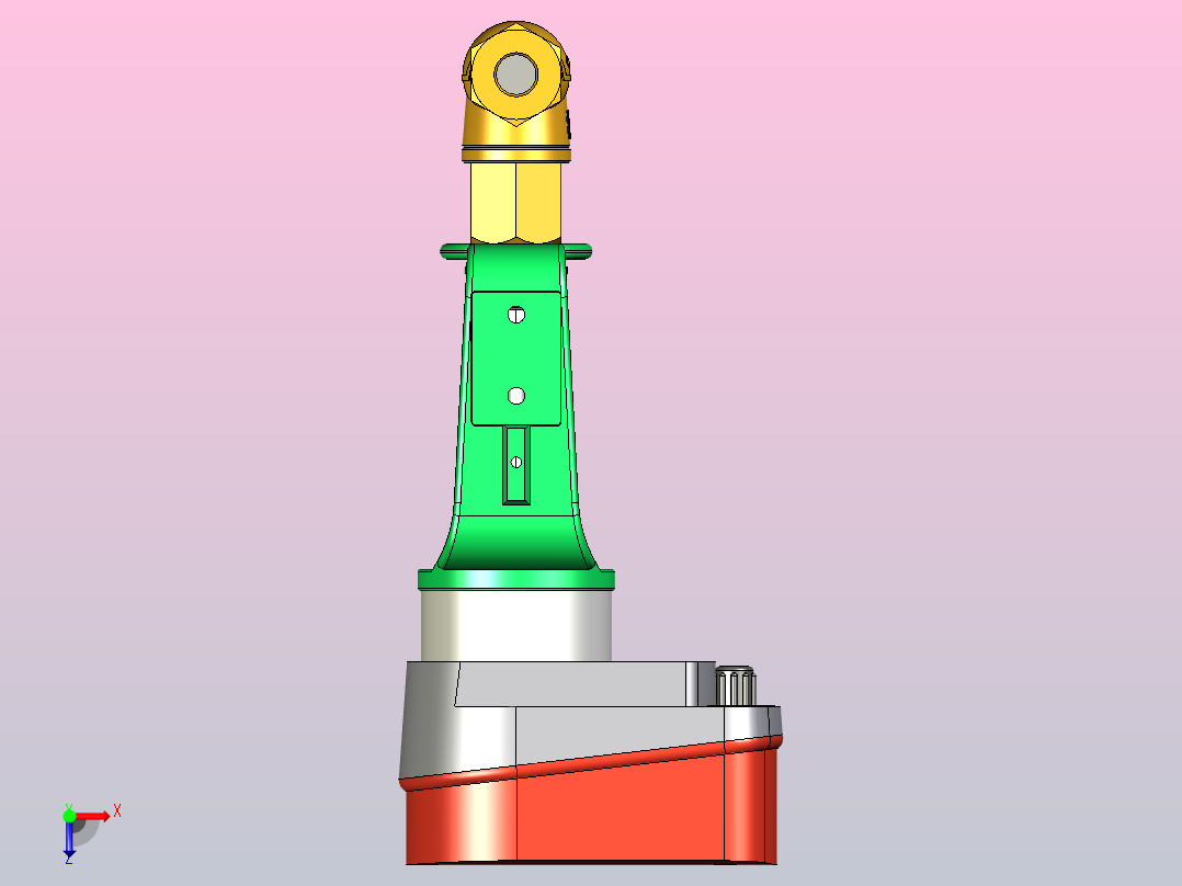 比例气动阀俯视图