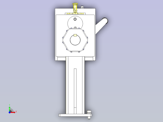 工件翻转夹具3D图纸前视缩略图