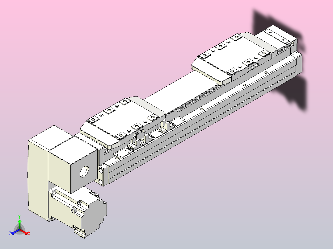 皮带直线轴双滑块型TPA-GCBS-80-P60-L50-LP-M20-N3主视图