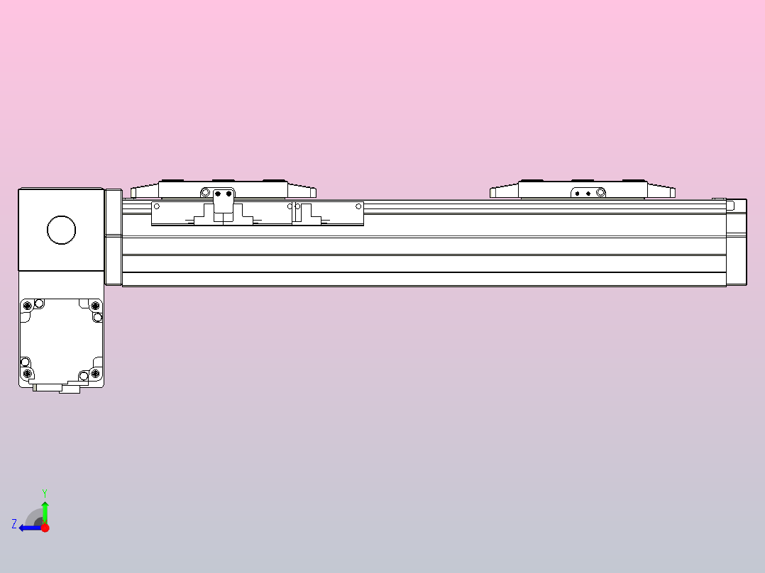 皮带直线轴双滑块型TPA-GCBS-80-P60-L50-LP-M20-N3右视图