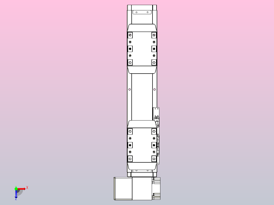 皮带直线轴双滑块型TPA-GCBS-80-P60-L50-LP-M20-N3俯视图