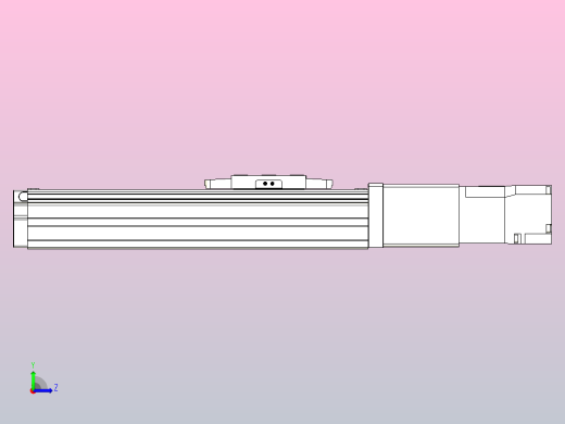 滚珠丝杠直线轴内置导轨TPA-GCR-40-1210C-L100-M-M10-N3左视缩略图