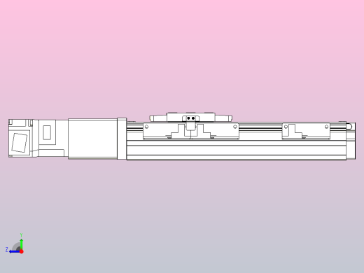 滚珠丝杠直线轴内置导轨TPA-GCR-40-1210C-L100-M-M10-N3右视缩略图