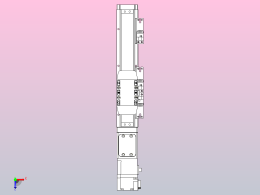 滚珠丝杠直线轴内置导轨TPA-GCR-40-1210C-L100-M-M10-N3俯视缩略图