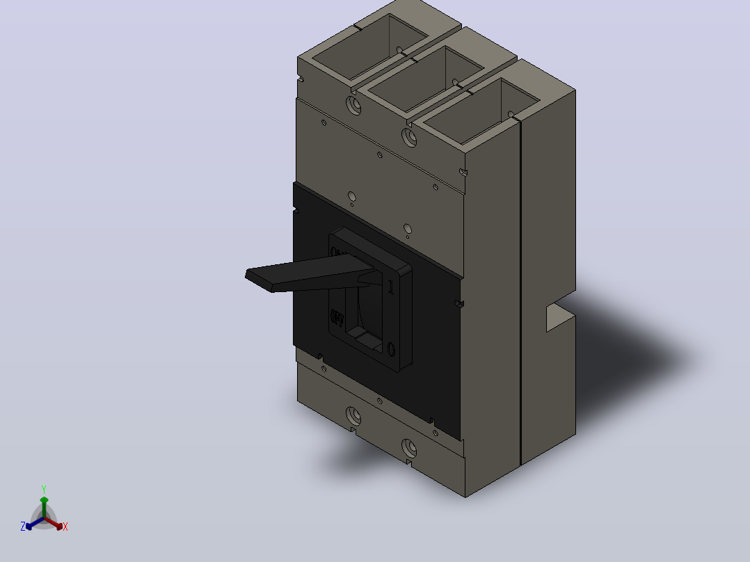 3VL 160-1600A 3极固定式塑料外壳式断路器[VL2503VL3]主视图