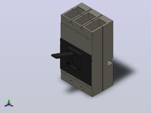 3VL 160-1600A 3极固定式塑料外壳式断路器[VL2503VL3]正等轴测缩略图
