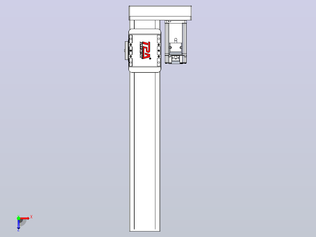 滚珠丝杠直线轴带导轨全封闭TPA-HCR-85D-1610C-L400-ML-Y-P20-N3俯视图