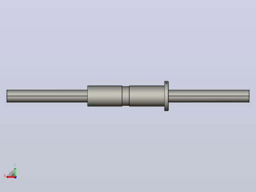 DKFZD5025-5滚珠丝杆3D模型后视缩略图