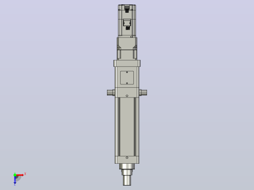 轻载电动缸TPA-ESR100-3210C-L100-M-TC-W-P75-JX-C3俯视缩略图
