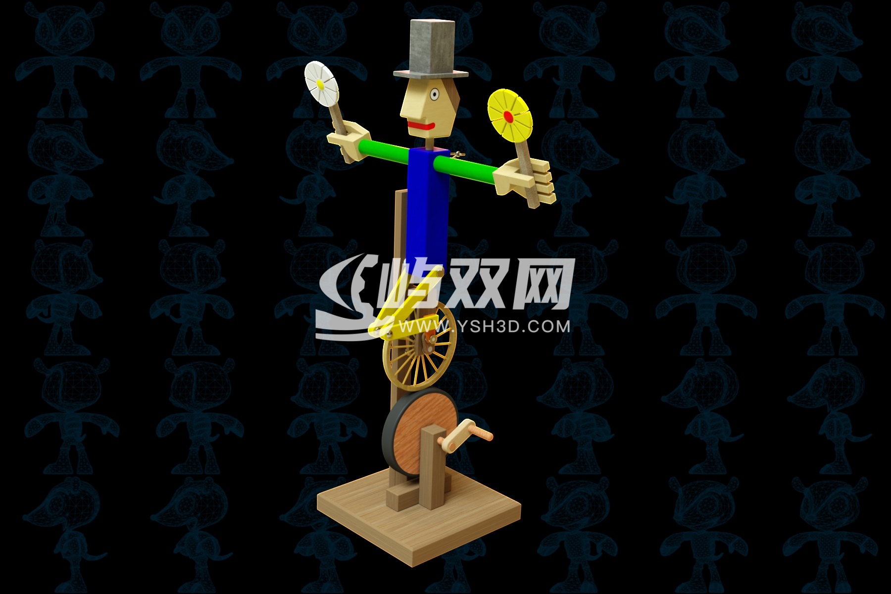 单自行车木制玩具
