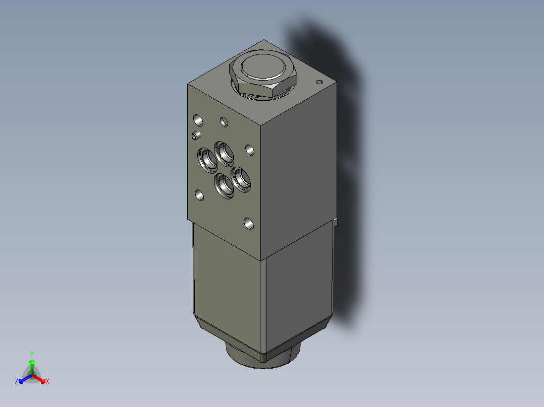伊顿液压元件DG4V-3S-AL-U-60-DC-ROCK主视图