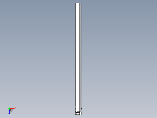皮带直线轴半封闭可选导轨TPA-HNB-175D-140-L3000-RU-Y-P75-N3俯视缩略图