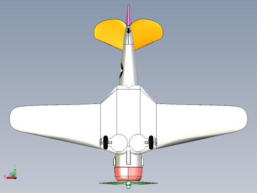 北美 snj T - 6运动竞赛飞机后视缩略图