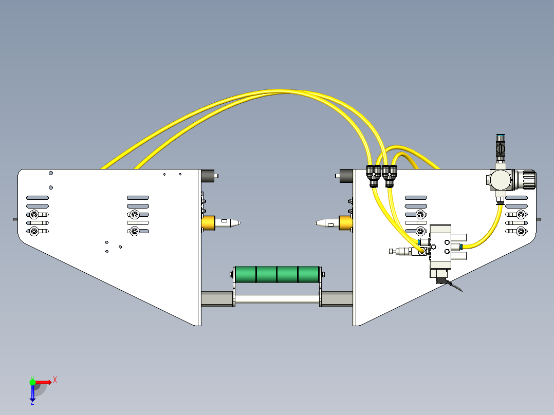 流水线配件STP俯视图