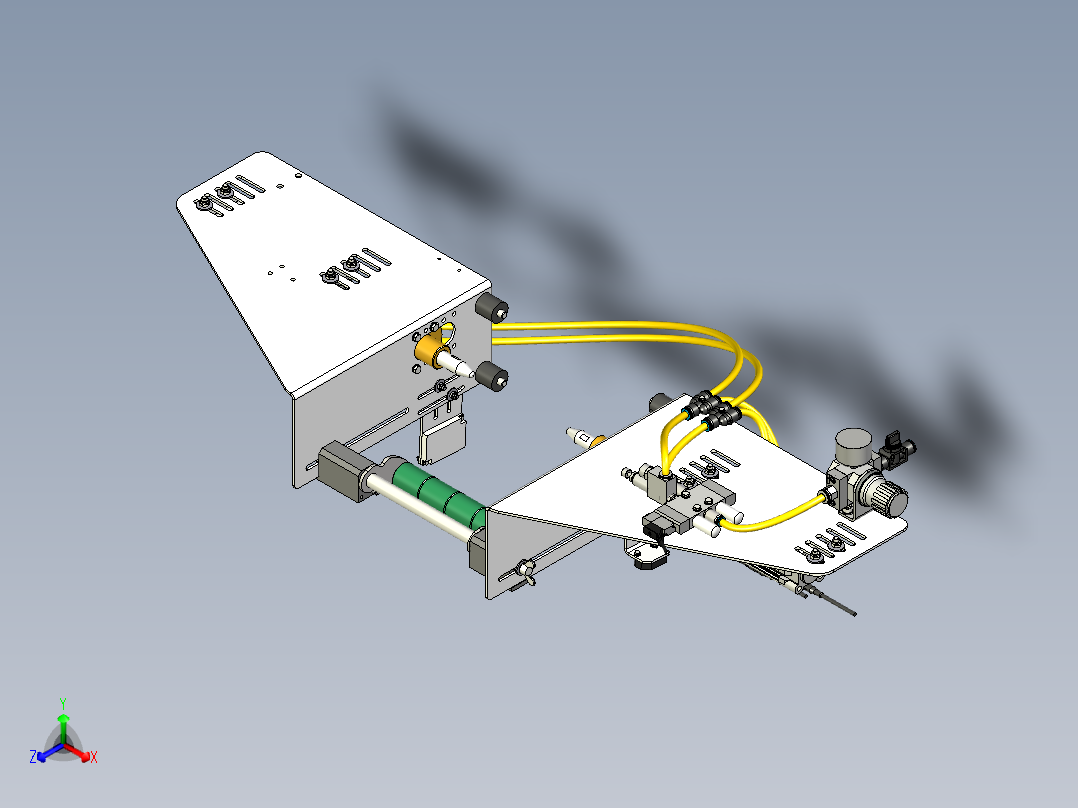流水线配件STP正等轴测图