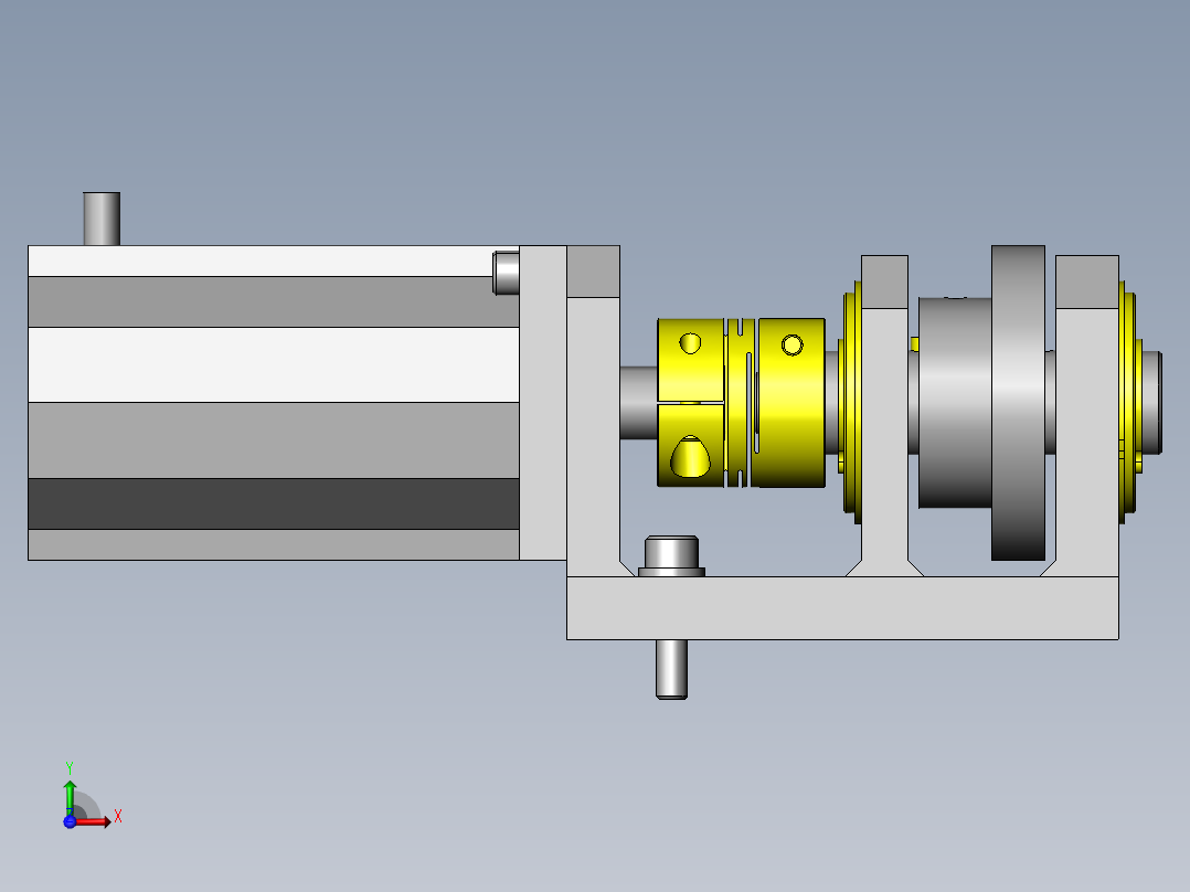 测量负载前视图