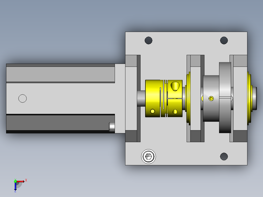 测量负载俯视图