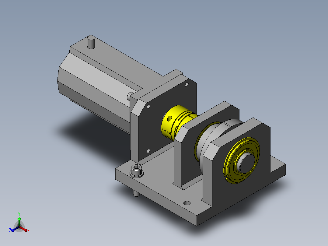 测量负载正等轴测图