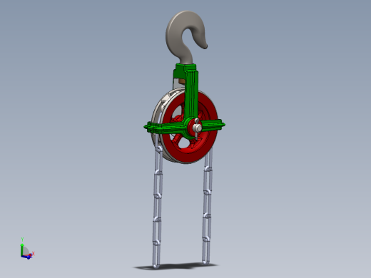 链式起重钩3D数模图纸 Solidworks设计