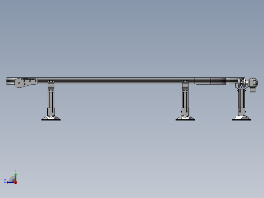 弯道传送带l 3D图纸 机械设备 自动化3D模型设计素材右视缩略图