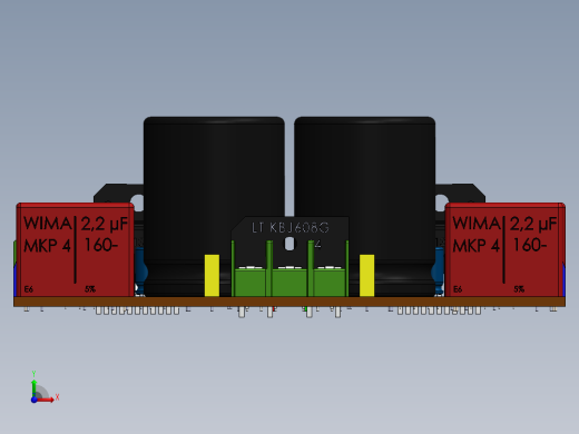 solidworks 2xlm3886放大器板前视缩略图