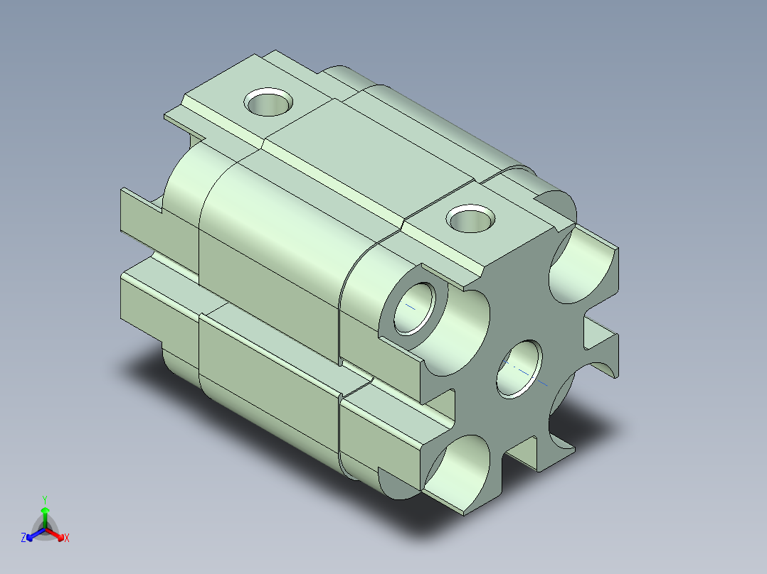 ACP ASP ... ACP ASP ATP - 超薄气缸.zip正等轴测图