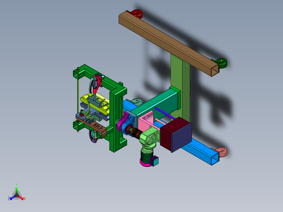 手动夹持电动旋转夹具
