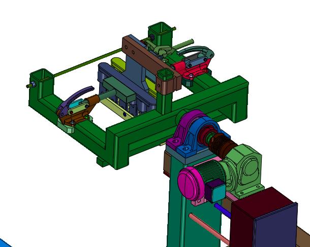 手动夹持电动旋转夹具